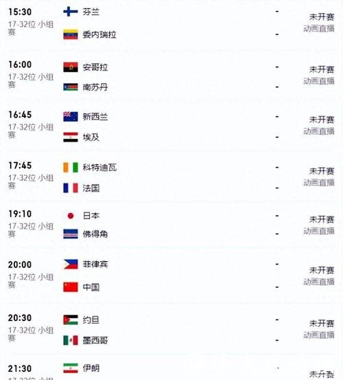 2023世界杯比赛全程赛程一览 2023世界杯比赛全程赛程一览